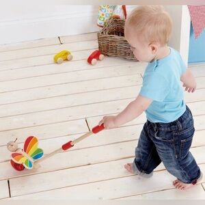 Butterfly  wood Push & Pull Toy